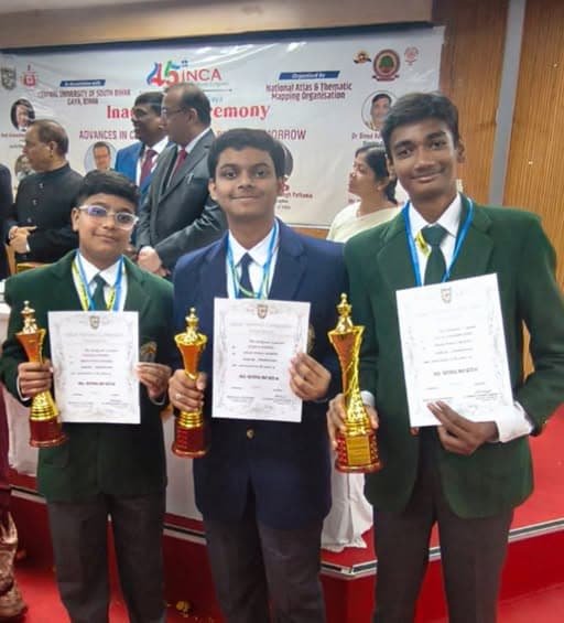 DPS Ranchi Students Felicitated as National Toppers of INCA National Map Quiz 2025